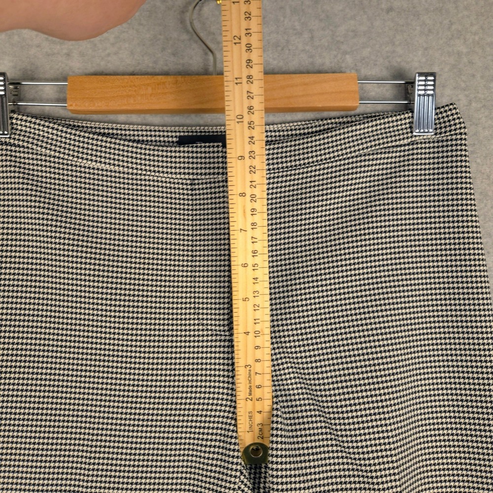Theory Houndstooth Pants Classic Skinny Cropped Made in USA Size 4 - Picture 8 of 8